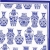 Serwetka do decoupage -1839- wazony, ceramika